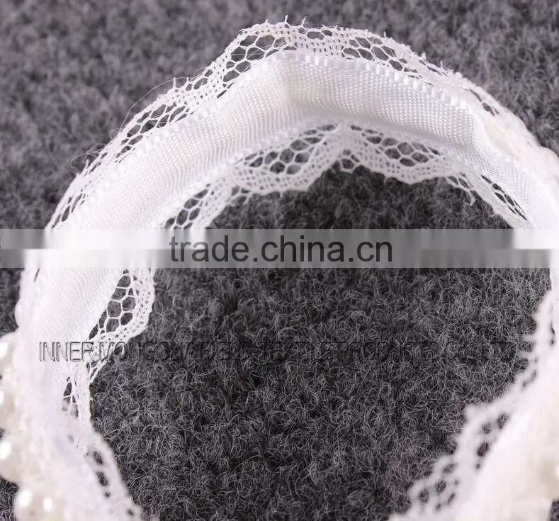 Flowers Lace White Baby Barefoot Sandals