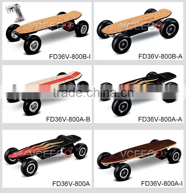 Hight quality soild military tire smart two wheels self balancing electric skateboard with remote control