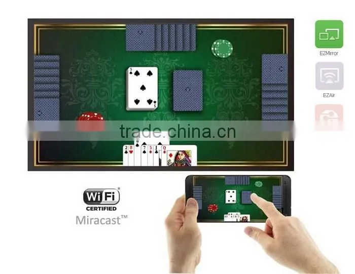 Vensmile Factory Price V52A EZcast TV Dongle External Antenna Android USB Wifi Dongle Support Miracast DLNA