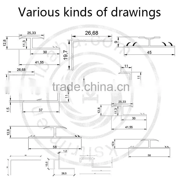 China direct sale decorative stainless steel tile trim