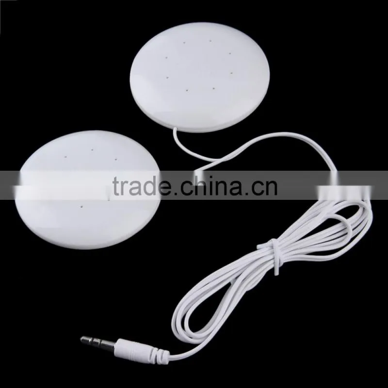 Universal 3.5mm Dual Speakers Music Pillow Speakers Loudspeaker For MP3 MP4 For Mobile Phones PC Computer Laptop Notebook White