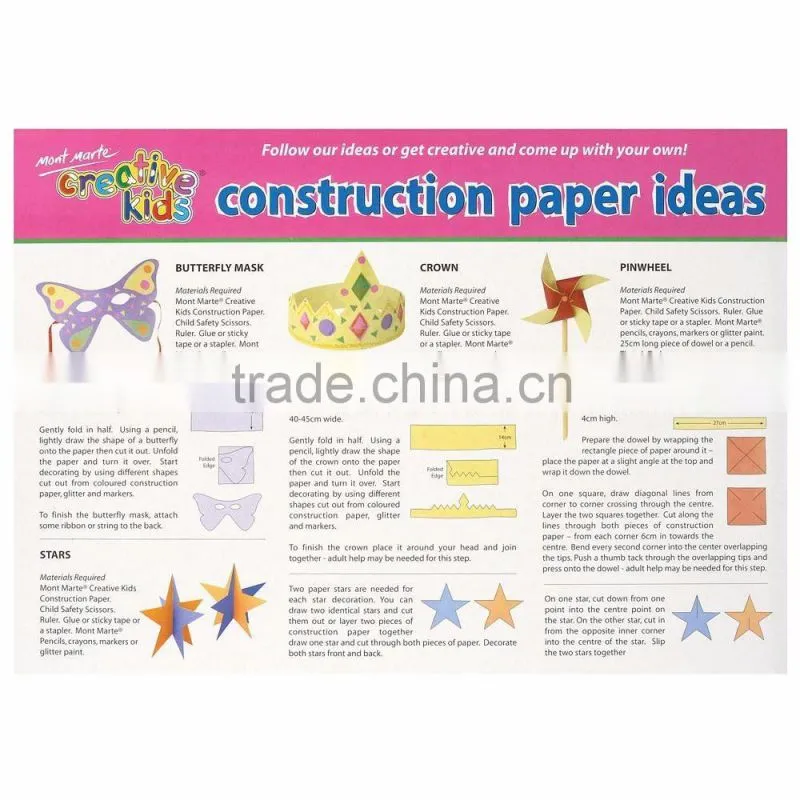 Mont Marte Creative Kids Construction Paper A5