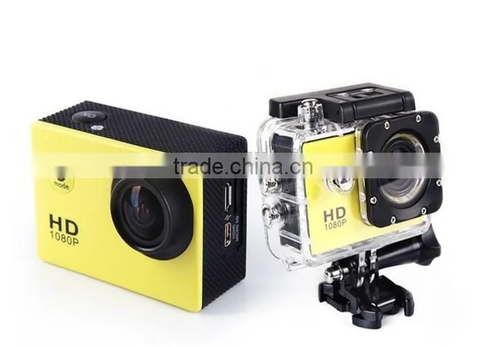 Factory Wholesale Waterproof Full HD 1080p Sport DV Action Camera 12MP 1.5 inch LCD screen 170 degree angle