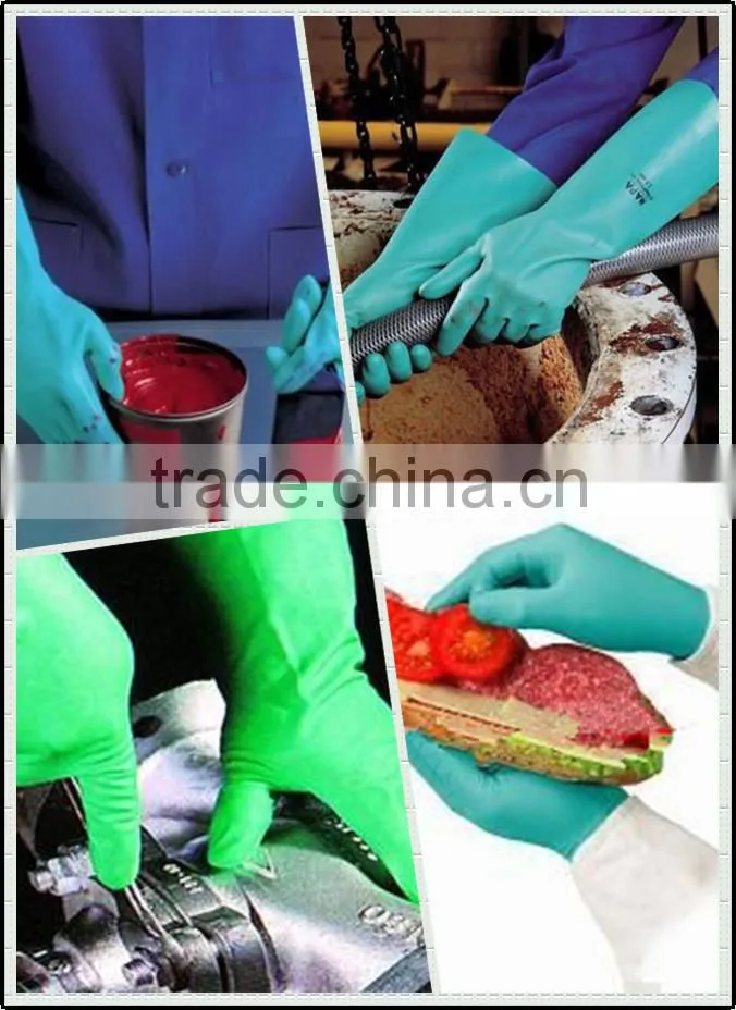 Blue Safety Rubber Coated Work Glove