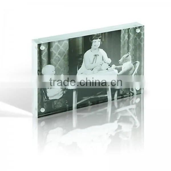 acrylic 8x10 frame block,solid acrylic block,clear acrylic block photo frame