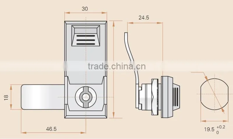 SAIP/SAIPWELL 2014 Promotional New Style Use-Widely Electrical Control Panel Lock