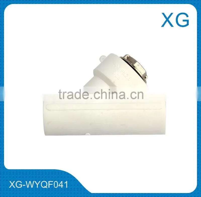Plastic valve filter/type Y filter/water filter diverter valve/plastic pipe water filter DN20/25/32mm