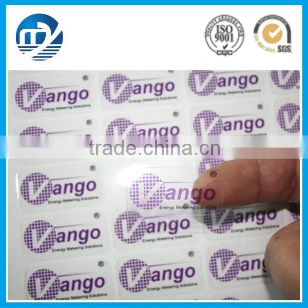 Plastic warning label for gas cylinders