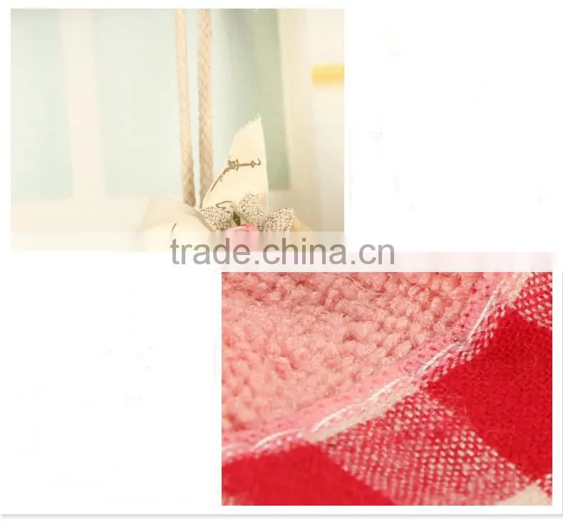 Cute animal decorative hand towel with lace, girl dress microfiber hand towel