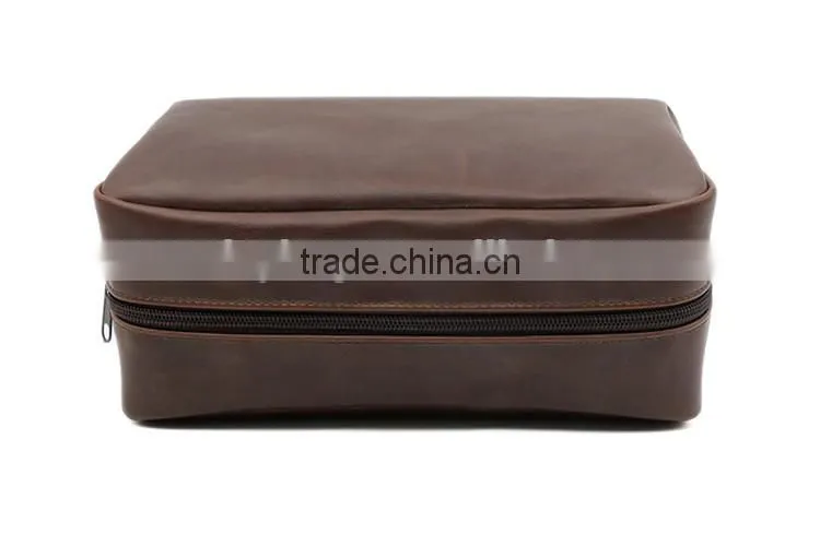 High quality PU leather makeup cosmetic bag packaging storage bag