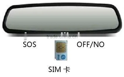 GPS car alarm system,car rearview mirror/GPS tracker for car