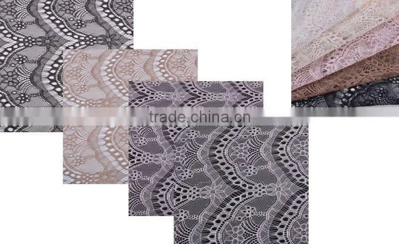 2014 New Coming 100%Nylon eyelash lace fabric
