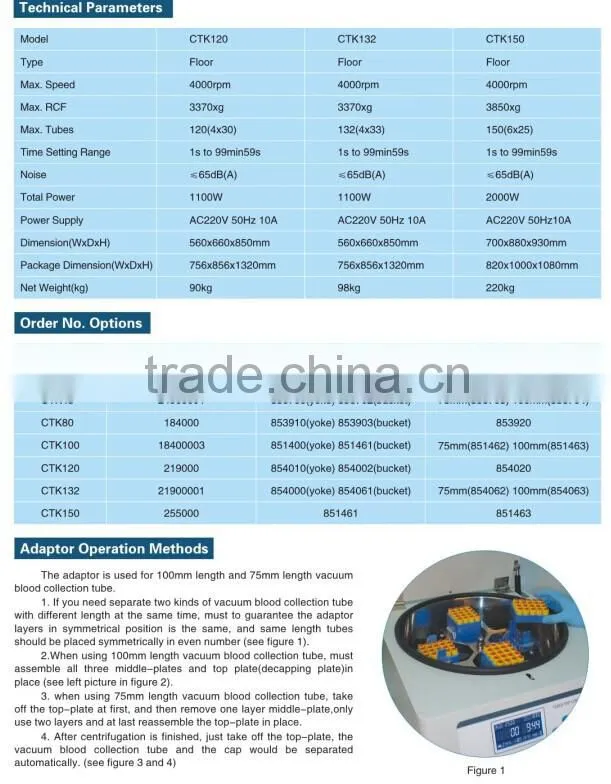 CTK100 automtic decapping centrifuge
