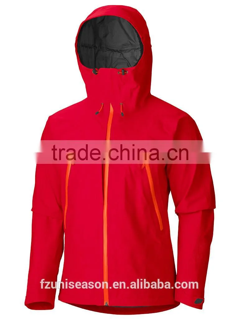 Waterproof lightweight nylon mens plain windbreakers jacket
