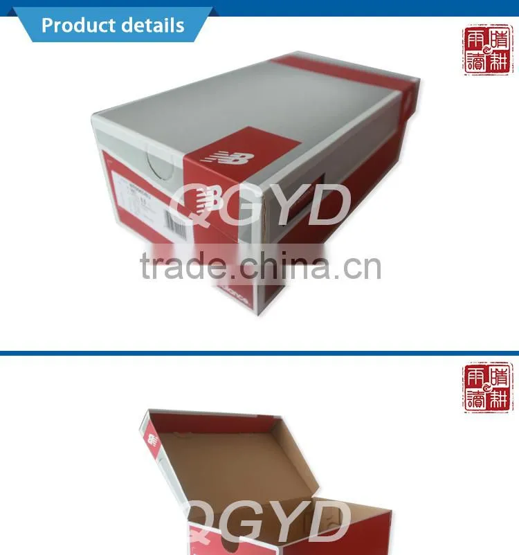 custom printed cardboard shoe box wholesale