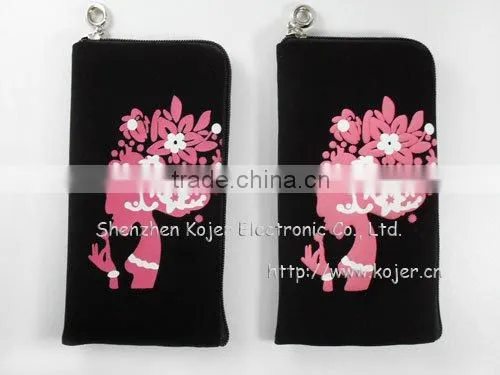 Latest Velvet Cell Phone Bag For Iphone 4