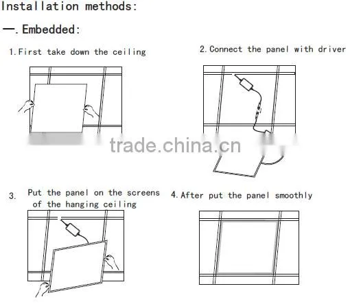 Double side luminous led panel light modern upscale lighting 4800-5200Im high luminous