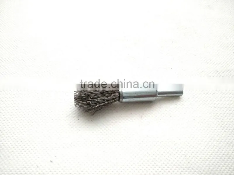 pointed crimped wire end brushes, diameter 16mm
