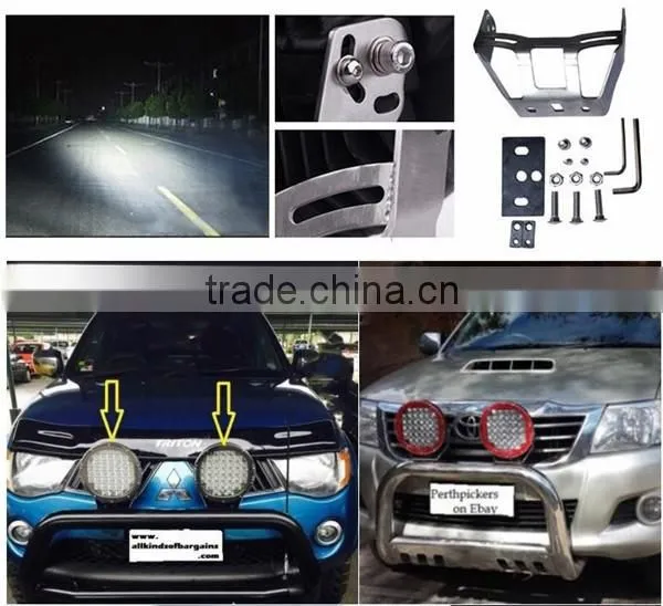 185W High power 9 inche 12v Spot / Flood beam Led work light for 4x4 offroad truck