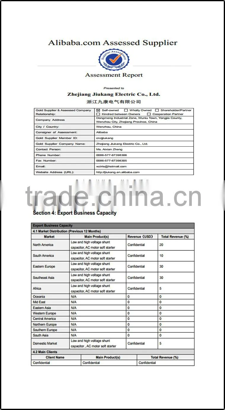 10UF 450V Capacitor(CBB65-4A,with CE , 4+4)