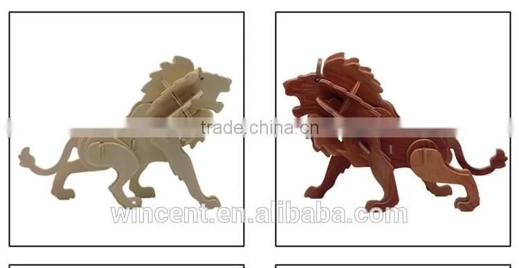 Heat Transfer Printing Giraffe 3D Wooden Puzzle