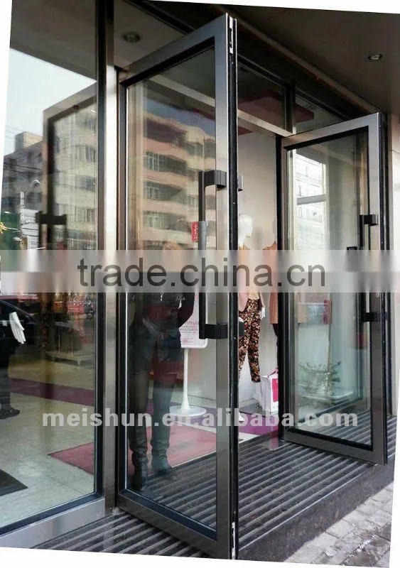 New style aluminum alloy profile doors stainless steel sheet covered A-48
