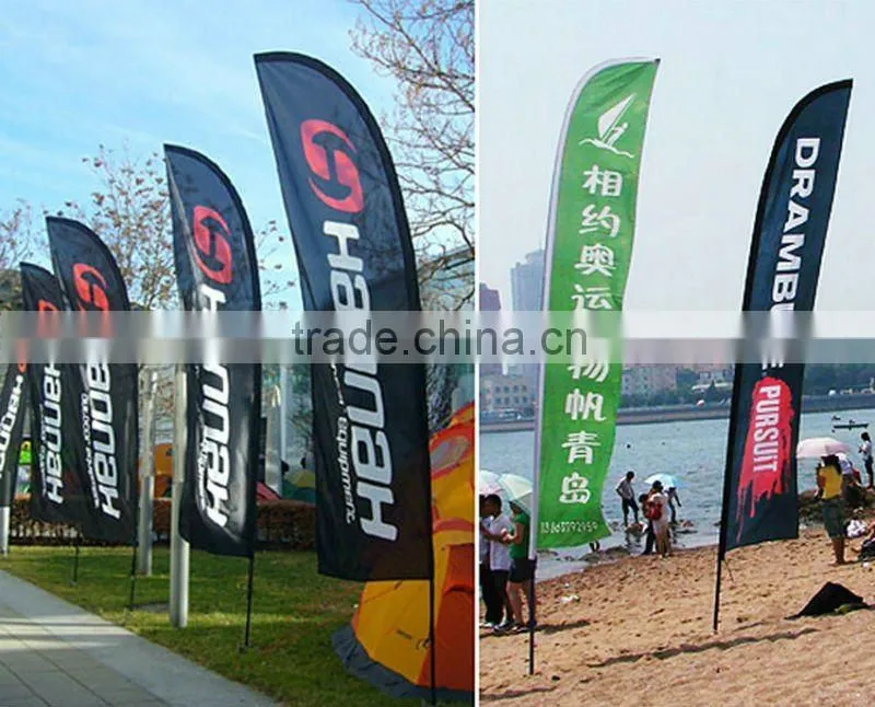 Promotion Advertising Outdoor Feather Beach Flag Base