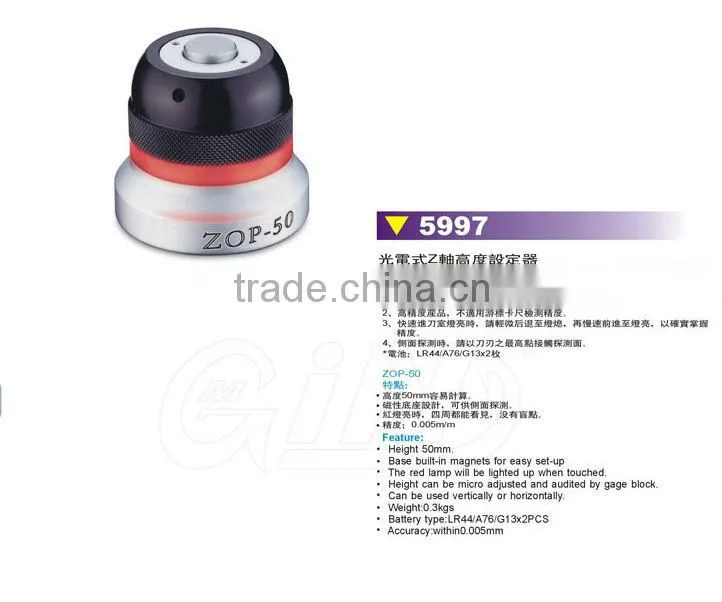 china preset gauge optical type Z-axis