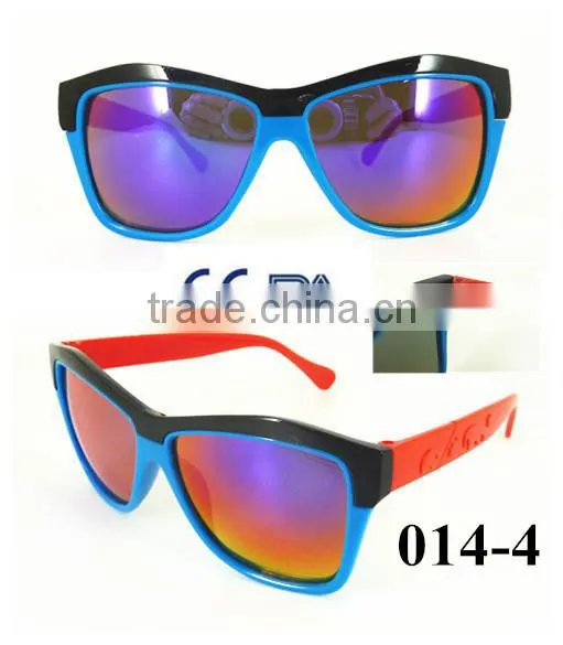 2015 Hot Selling Plastic Custom Mirror Lens Children Sunglasses