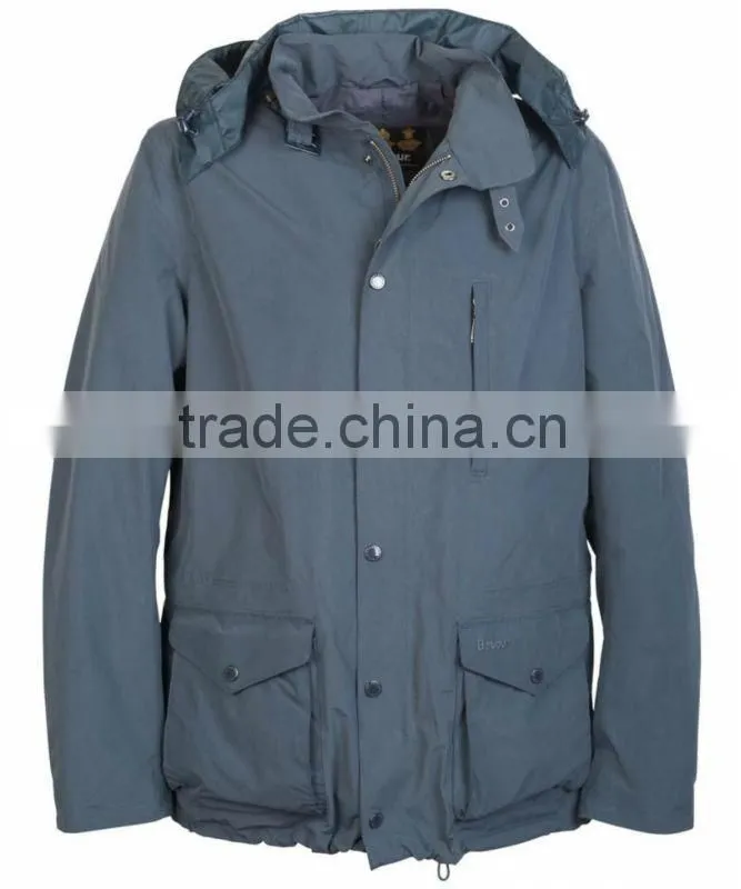 mens detachable hood winter quilted jacket