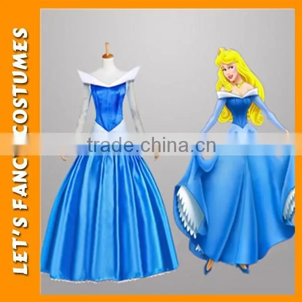 PGWC2627 Newest deluxe costume dress adult sleeping beauty costume princess aurora dress women