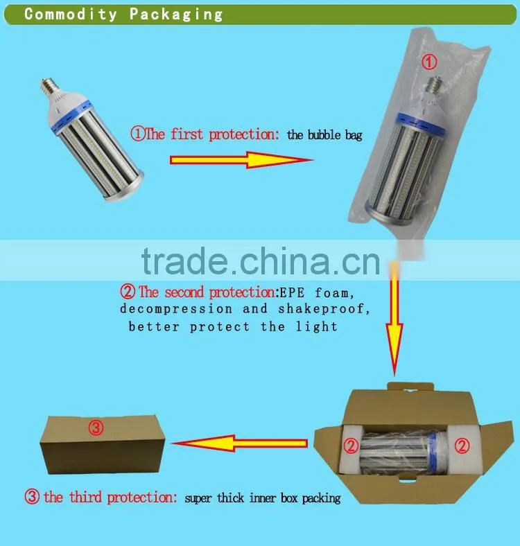 Corn Bulb model CE RoHs e26 e27 g23 g24 e39 e40 360 degree smd 5630 corn lamp 120w