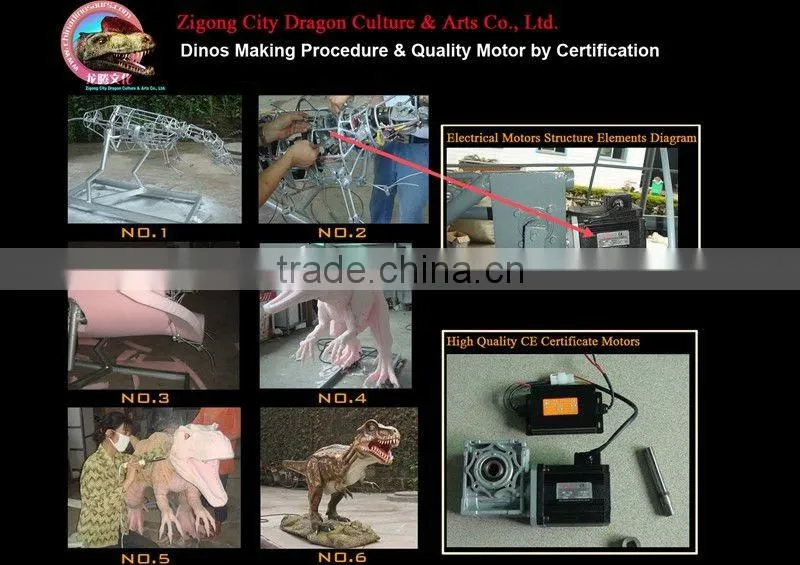 Theme Park equipments animatronic dinosaur-events