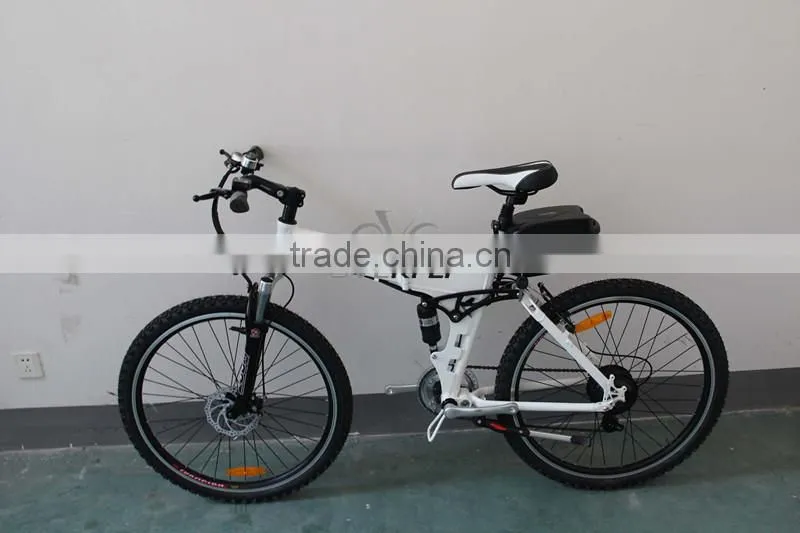 26 inch foldable E-Bicycle with TGS Brand alloy crown and outer-legs suspension front Fork XY-TDE09Z
