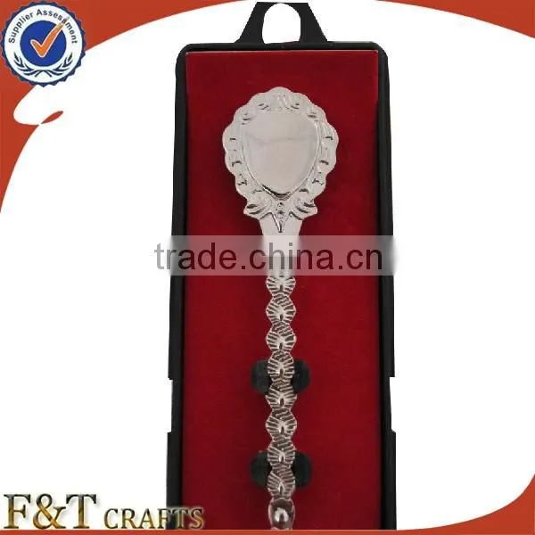 Wholesales iron bank plating nickle long handle spoon for sales
