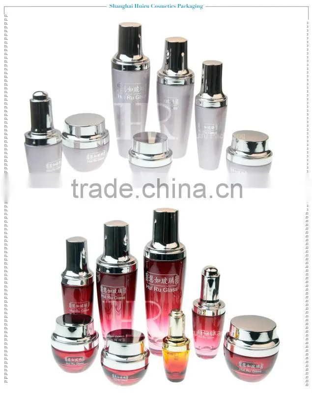 30g 50g cosmetic jars and 40ml 100ml empty glass bottle