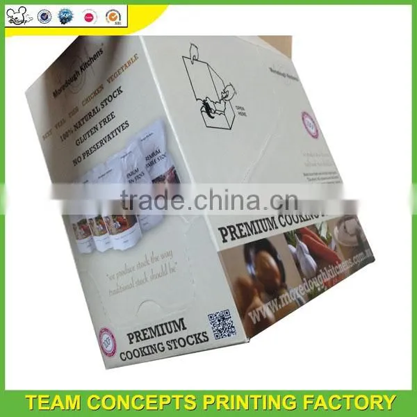 Paper corrugated perforated display box