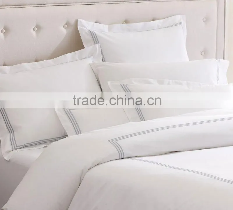 embroidery hotel bedding set
