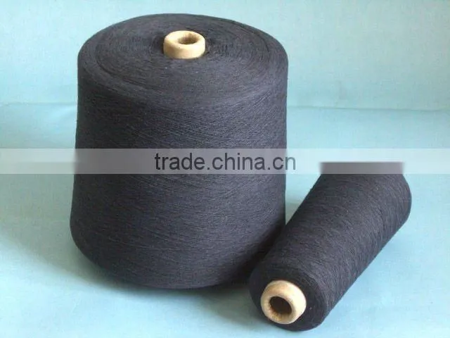 Trade assurance 70% cotton 30% polyester yarn for knitting glove and sock