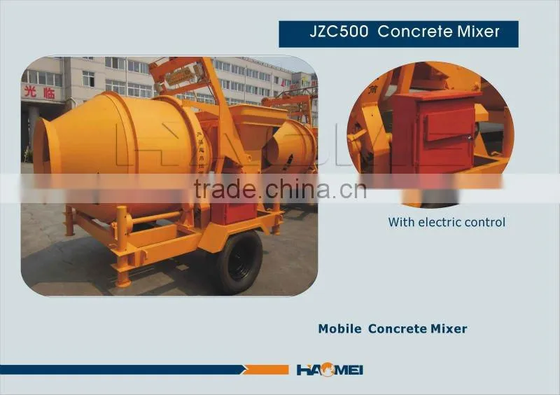 JZC500 mezcladora de hormigon recomendad por haomei