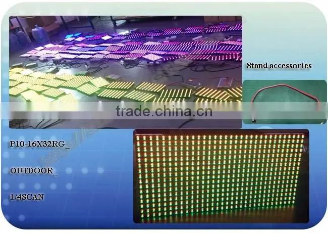 Dual Color RG P10 16x32 dot outdoorled led display screen module