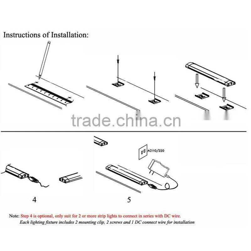 Shenzhen factory dimmable led under cabinet lighting dimmable under light