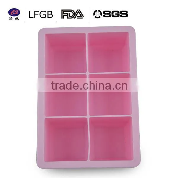 hot sale newest square shape Silicone Ice cube Tray