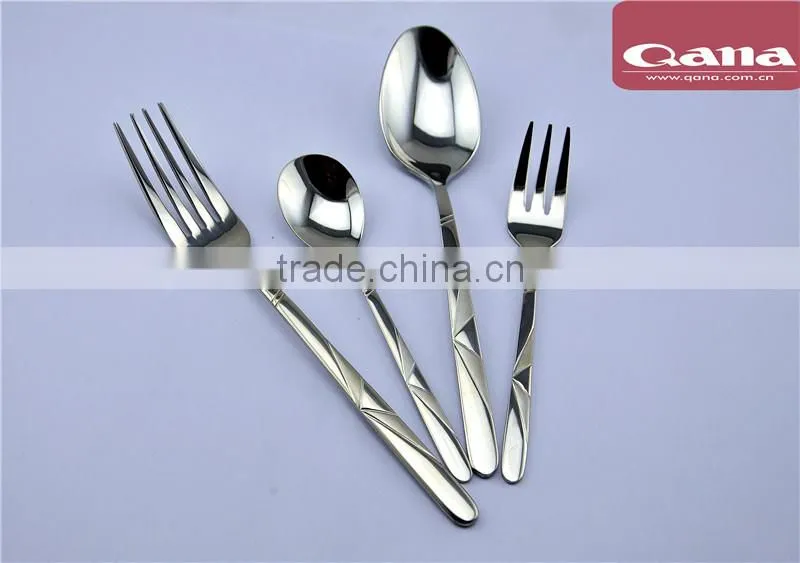 stainless steel knife-spoon-fork, restaurant tableware, restaurant cutlery
