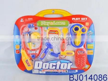 Happy kids toy high quality plastic nurse kit doctor medical kit