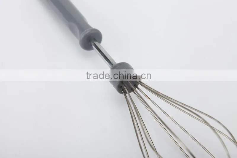 LFGB balloon egg whisk with plastic handle