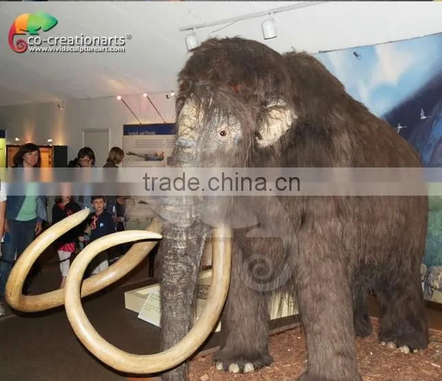Theme Park Animatronic Animal For Sale , Model Life Size Simulation Mammoth