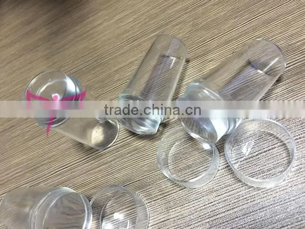 Nail clear jelly stamper with cap 2.8cm stamper head welcome OEM/ODM we also have 3.8cm head