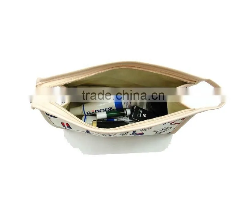 Promotional canvas cosmetic travel bag made in Guangzhou China