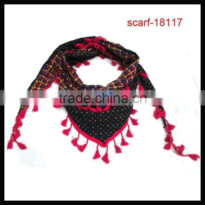 2014 Fashion Triangle Scarf with plaid